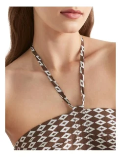 Linen Geo Halter Midi Dress -Heritage 939763810 3 720x928