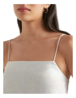 Linen A Line Mini Dress In White -Heritage 939763990 939755890 3 720x928