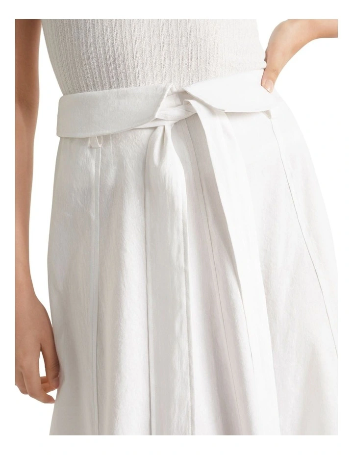 Tie Panel Midi Skirt 2 Tie Panel Midi Skirt - Image 2