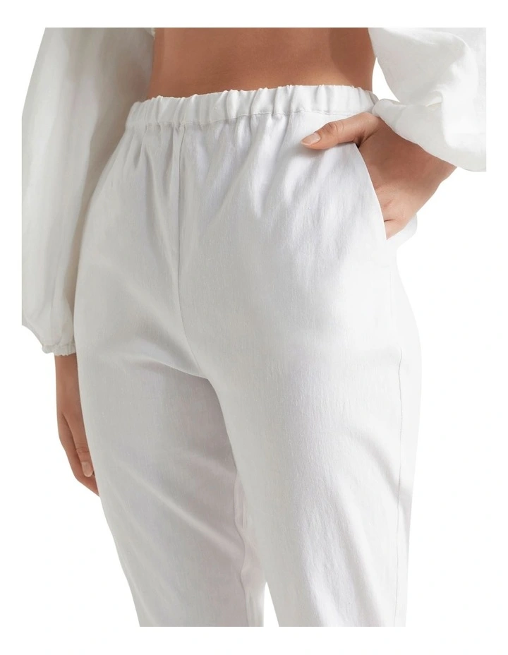 Slim Leg Pant In White 2 Slim Leg Pant In White - Image 2