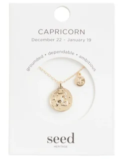 Capricorn Zodiac Necklace In Gold -Heritage 941752810 4 720x928