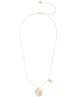 Taurus Zodiac Necklace In Gold