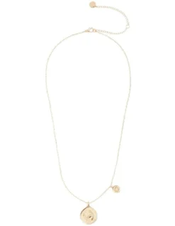 Cancer Zodiac Necklace In Gold