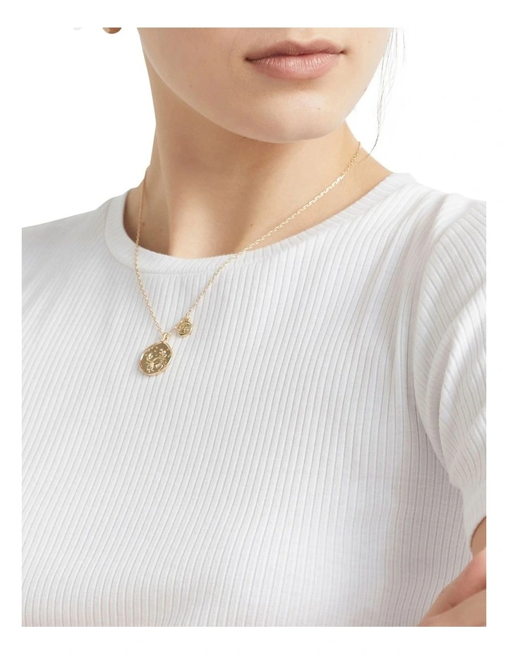 Cancer Zodiac Necklace In Gold 2 Cancer Zodiac Necklace In Gold - Image 2