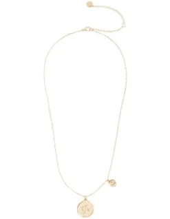 Libra Zodiac Necklace In Gold