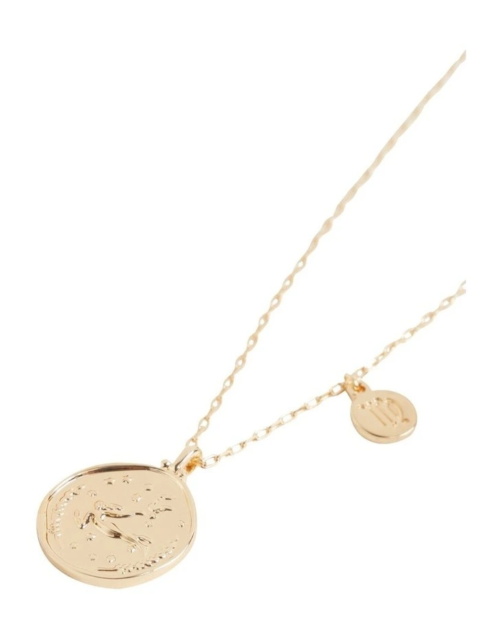 Virgo Zodiac Necklace In Gold 3 Virgo Zodiac Necklace In Gold - Image 3