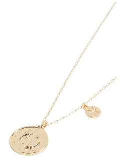 Pisces Zodiac Necklace In Gold -Heritage 941755870 3 720x928