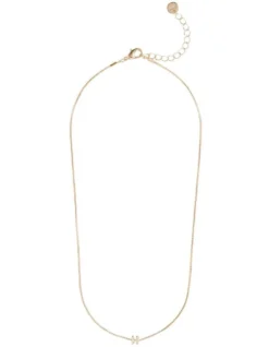 Initial 'H' Necklace In Gold