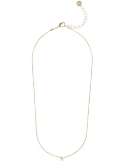 Initial 'R' Necklace In Gold