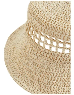 Cutout Straw Bucket Hat -Heritage 962100910 962088220 3 720x928