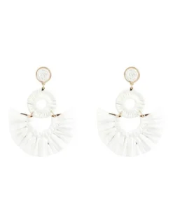 Double Raffia Earring