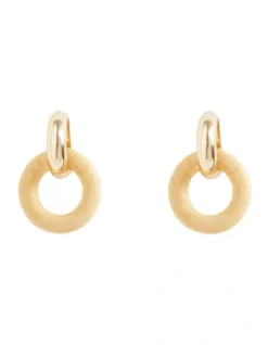 Wood Circle Earring