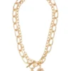 Chain Charm Necklace In Gold