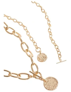 Chain Charm Necklace In Gold -Heritage 962101990 3 720x928