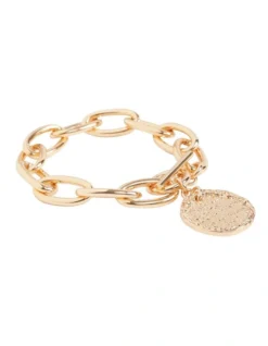 Chain Charm Bracelet In Gold