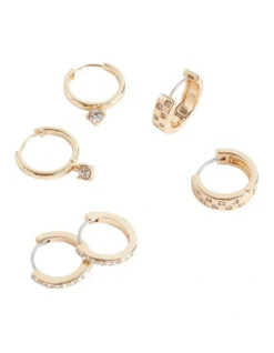 Multi Hoop Pack In Gold 5 Multi Hoop Pack In Gold -Heritage 962102260 3 720x928
