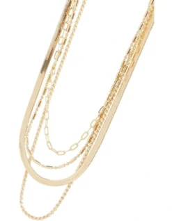 Multi Chain Necklace In Gold -Heritage 962102530 962090470 3 720x928
