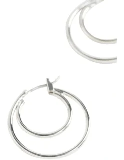 Layered Hoop Earring In Silver -Heritage 962102620 962090740 3 720x928
