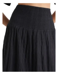 Textured Shirred Midi Skirt -Heritage 981674200 3 720x928