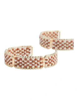 Check Hoop Earring -Heritage 981965710 3 720x928