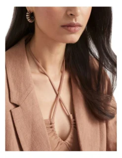 Wrapped Hoop Earring In Black -Heritage 981965890 981963640 3 720x928