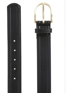 Heritage 43 Andrea Leather Hip Belt In Black