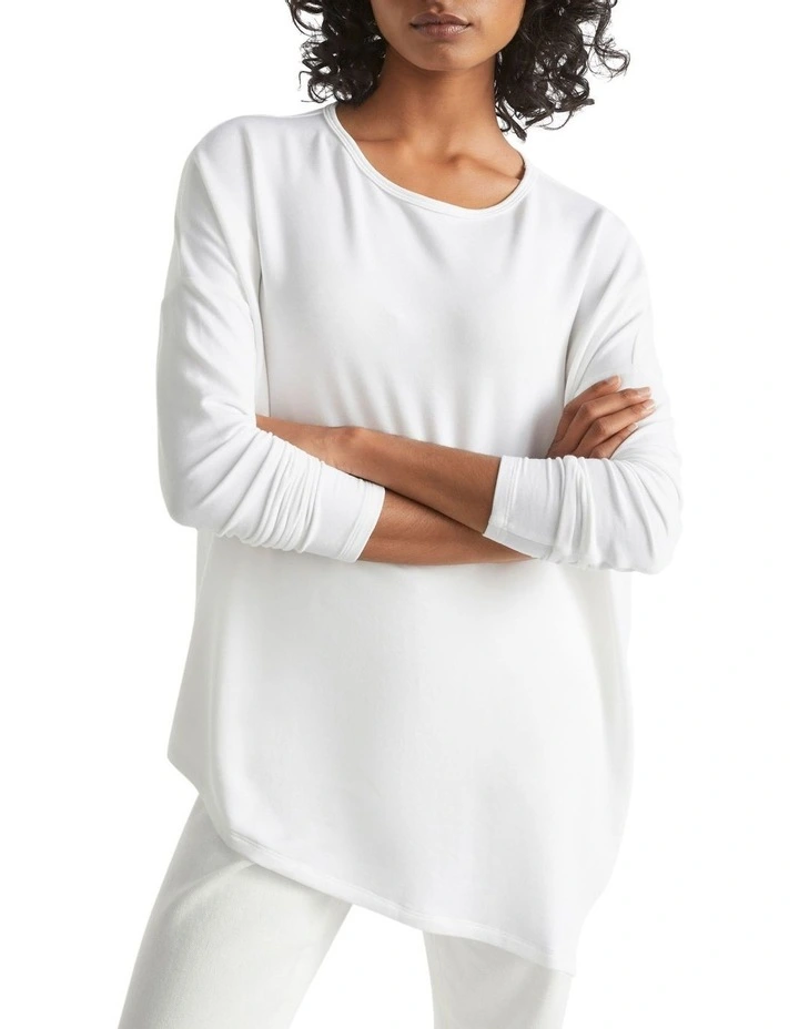 Core Asymmetrical Top In White 1 Core Asymmetrical Top In White