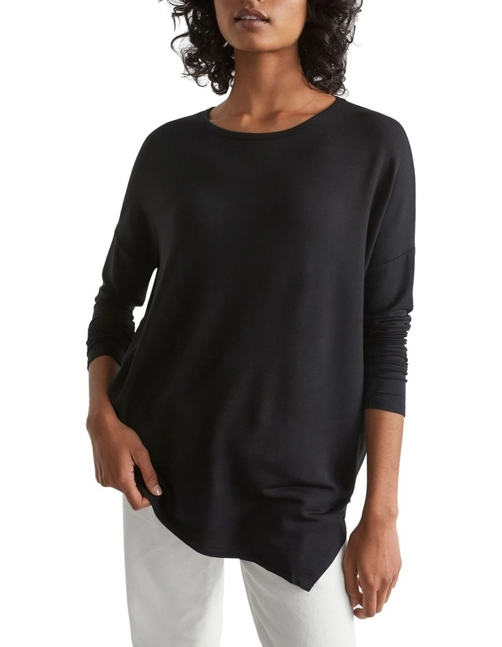 Core Asymmetrical Top In Black 1 Core Asymmetrical Top In Black