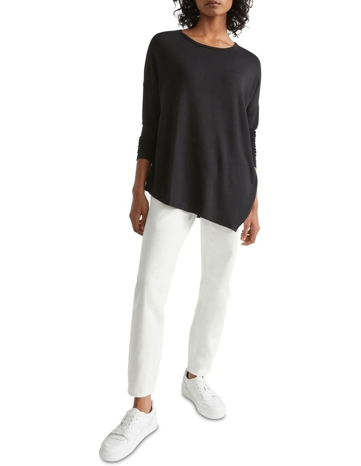 Core Asymmetrical Top In Black 2 Core Asymmetrical Top In Black - Image 2