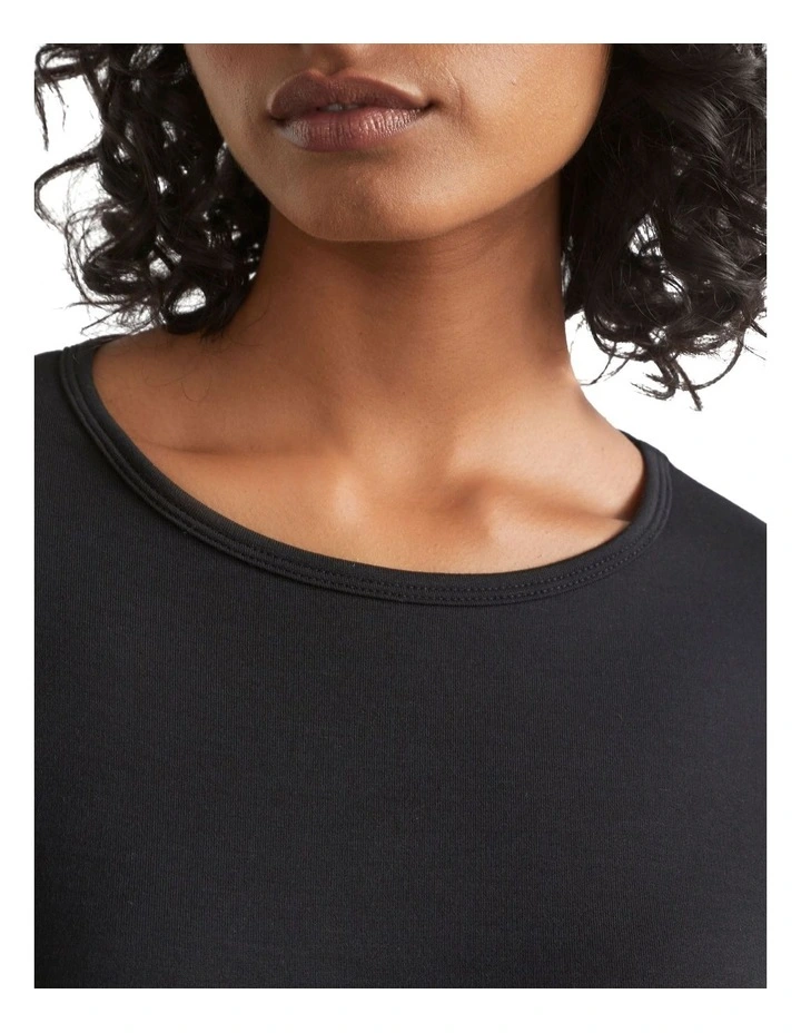 Core Asymmetrical Top In Black 3 Core Asymmetrical Top In Black - Image 3