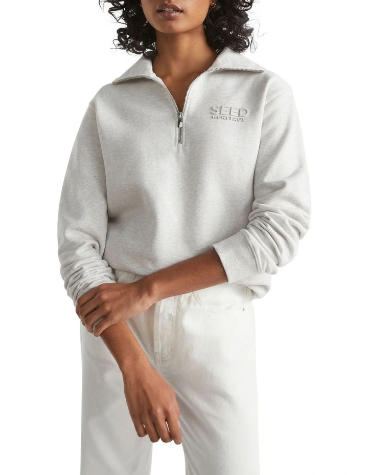 Core Heritage Logo Sweat In Grey 1 Core Heritage Logo Sweat In Grey