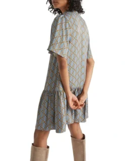 Linear Retro Mini Dress In Multi -Heritage 984288610 4 720x928