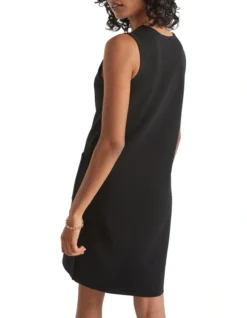 Crepe Mini Dress In Black -Heritage 984289240 4 720x928
