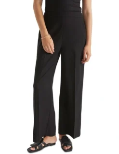 Wide Leg Elasticated Pant In Black -Heritage 984289690 984276730 3 720x928