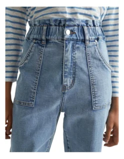 Patch Pocket Paperbag Jean In Blue -Heritage 984289780 984278530 3 720x928