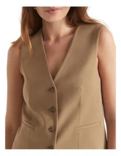 Waistcoat Vest In Brown -Heritage 984290500 3 720x928