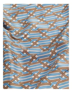 Linear Print Square Scarf -Heritage 984308950 6 720x928