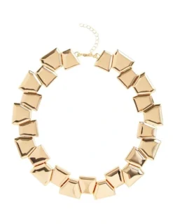 Large Link Necklace In Gold