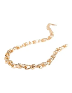 Knot Chain Necklace In Gold -Heritage 984310570 3 720x928