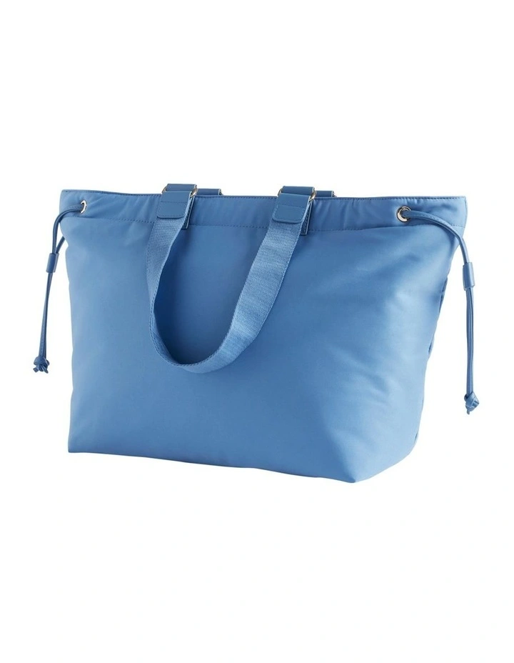 Heritage Logo Tote In Blue 3 Heritage Logo Tote In Blue - Image 3