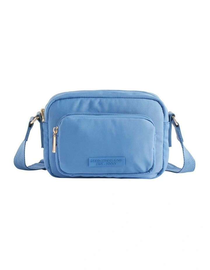 Heritage Logo Camera Bag In Blue 1 Heritage Logo Camera Bag In Blue