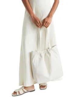 Rouched Leather Tote -Heritage 984311920 984304630 3 1 720x928