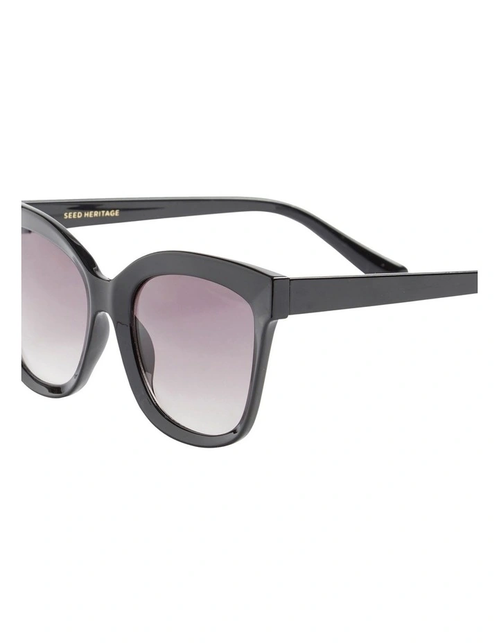 Jessica Rounded Sunglasses In Black 3 Jessica Rounded Sunglasses In Black - Image 3