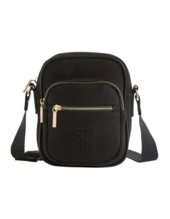 Logo Jersey Camera Bag In Black