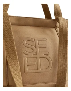 Logo Jersey Overnight Bag In Brown 8 Logo Jersey Overnight Bag In Brown -Heritage 984877480 4 720x928