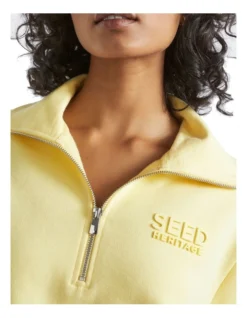 Core Heritage Logo Sweat In Yellow