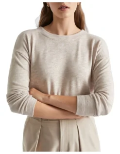 Supersoft Curve Hem Top In Grey