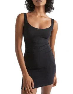 Basic Slip Dress In Black