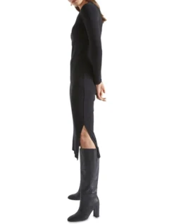 Long Sleeve Fitted Dress