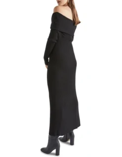 Off Shoulder Knit Dress In Black -Heritage 988421770 4 720x928